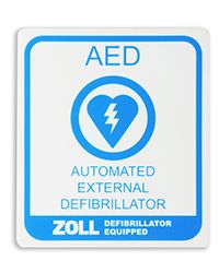 Zoll AED Window/Wall Decal 8000-0849-01 Zoll AED Window/Wall Decal 8000-0849-01